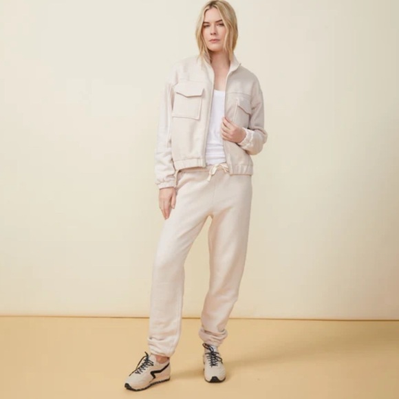 Monrow Women’s Bone Seamed Bomber Jacket Size L - Picture 15 of 15